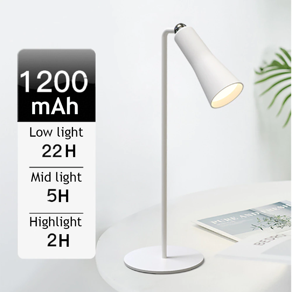 Bright Adjustable Rechargeable Office Lamp