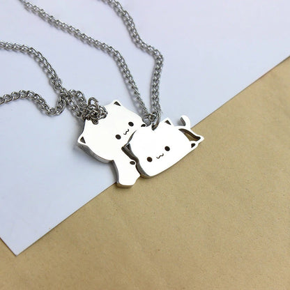 Funny Cat Shaped Magnet Necklace