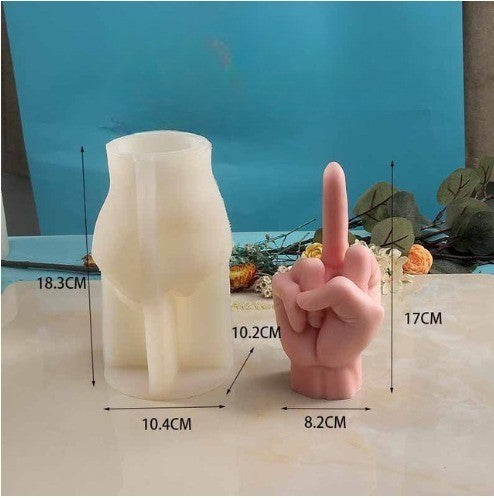 Fun Sarcastic Hand Gesture Candle Molds Kit - Luxicro