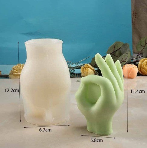 Quirky Hand Shape Creative Candle Molds