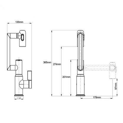 Touchless 360 Rotation Sink Faucet