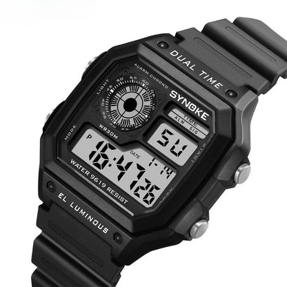 Rugged Waterproof Sports Chronograph Watch