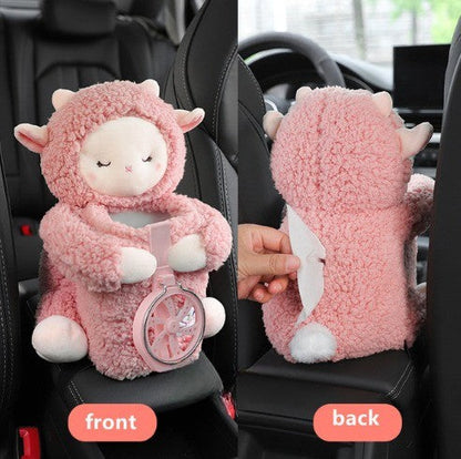Soft Plush Friends Armrest Tissue Holder