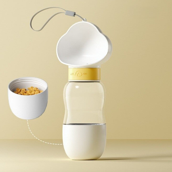 Portable Pet Water Bottle & Food Feeder Set - Luxicro