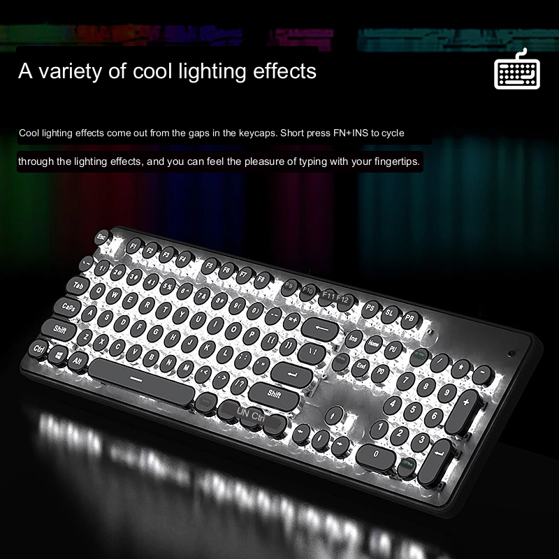 Vintage Style Mechanical Keyboard