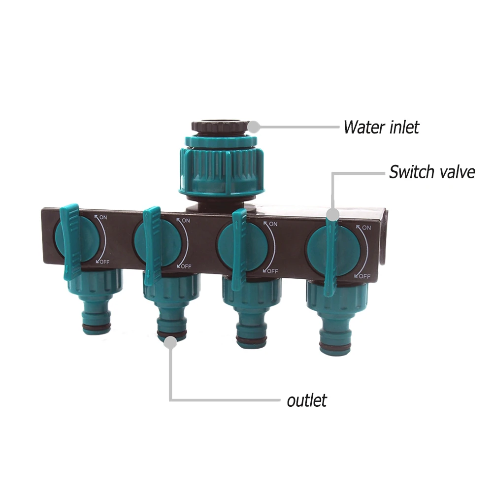 Adjustable Outdoor Garden Water Splitter Faucet