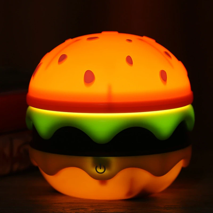 Portable Compact LED Burger Desk Lamp