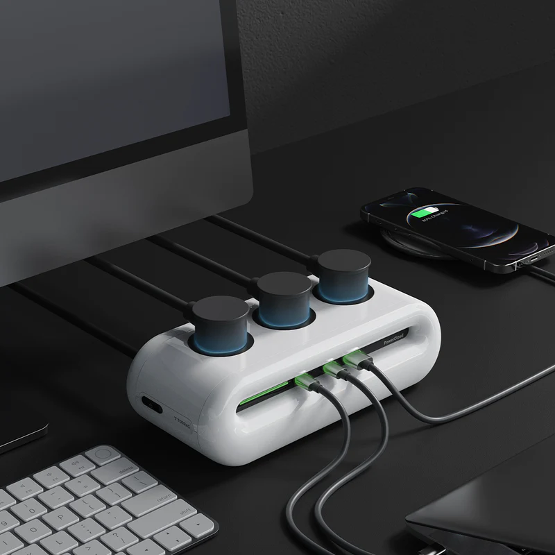 Compact USB Power Strip Charging Station