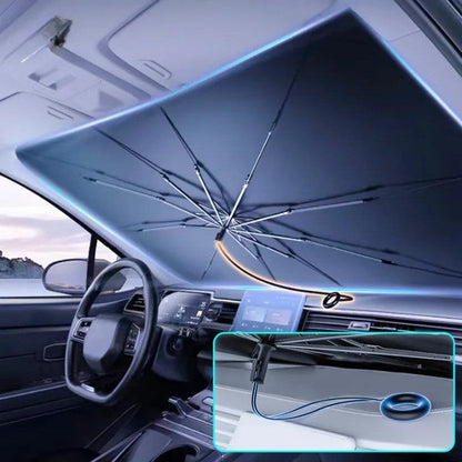 Compact Car Sun Protection Umbrella - Luxicro