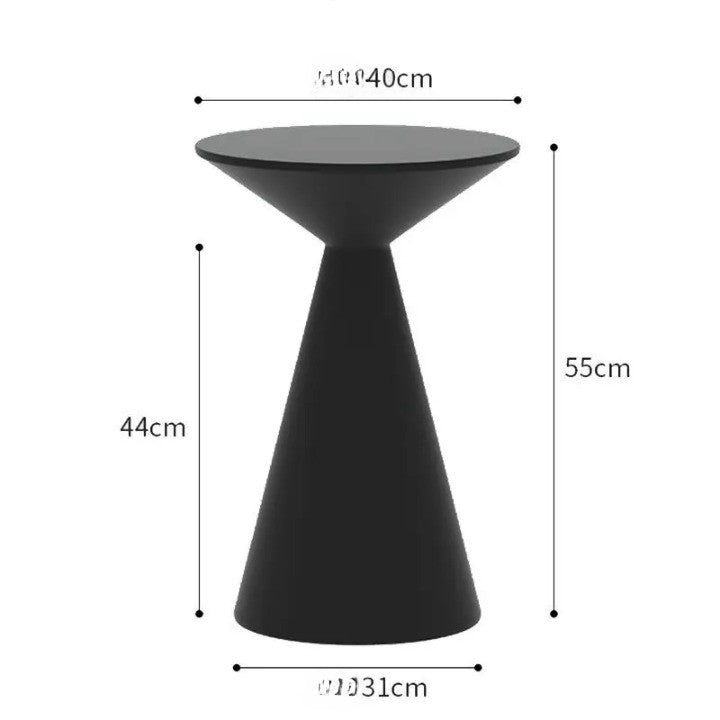 Sleek Circular Glass Contemporary Table Lamp