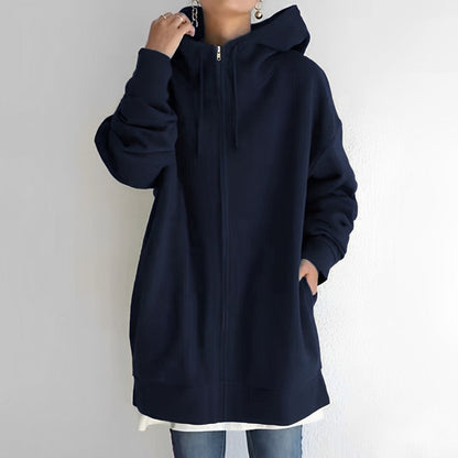Cozy Women's Fleece Sweatshirt - Soft Oversized Hoody