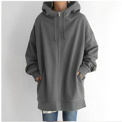 Cozy Women's Fleece Sweatshirt - Soft Oversized Hoody