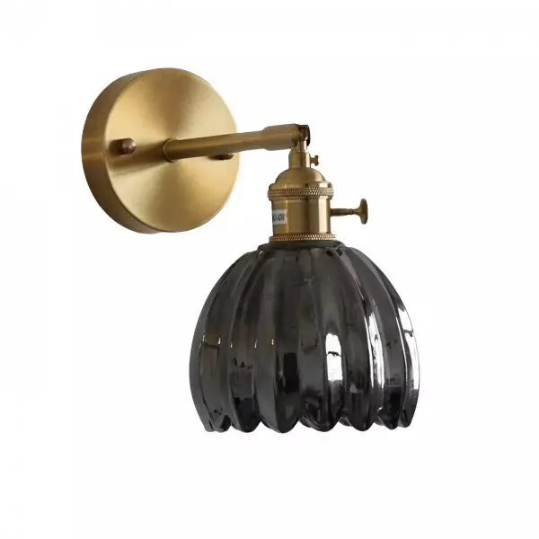 Vintage Glass Tulip Wall Lamp