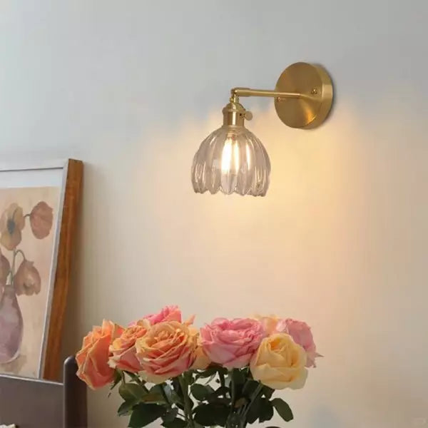 Vintage Glass Tulip Wall Lamp - Luxicro