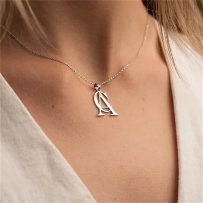 Personalized Monogrammed Pendant Necklace