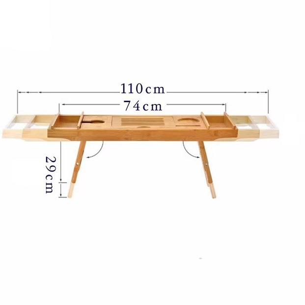 Natural Bamboo Bathroom Tray Holder
