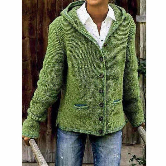 Cozy Women's Hooded Winter Coat - Warm Cotton Blend - Luxicro