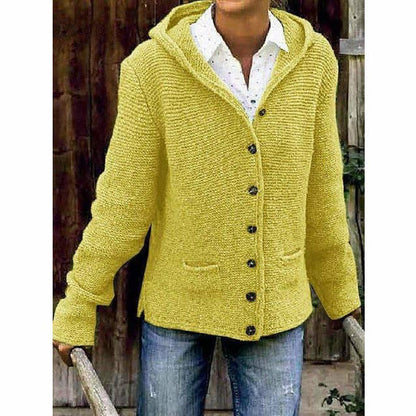 Cozy Women's Hooded Winter Coat - Warm Cotton Blend