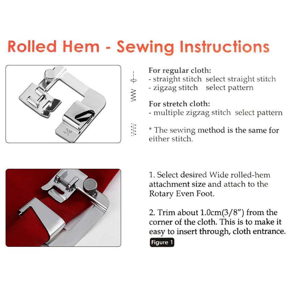 Simple Sewing Rolled Hem Presser Foot