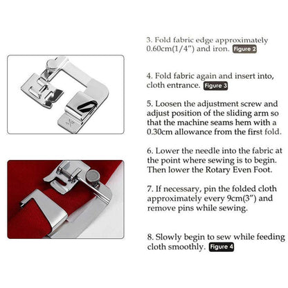 Simple Sewing Rolled Hem Presser Foot