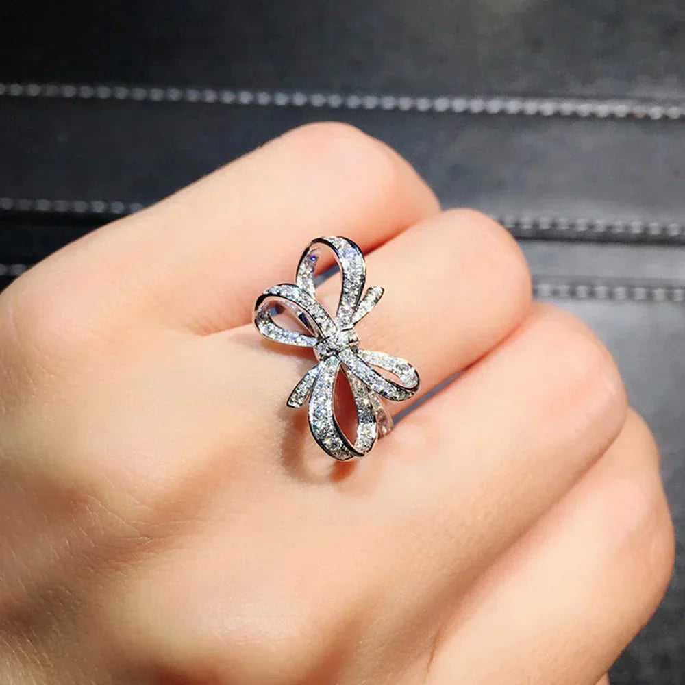 Beautiful Love Heart Diamond Solitaire Ring - Luxicro