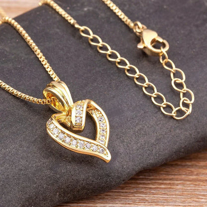 Beautiful Heart Shaped Diamond Necklace