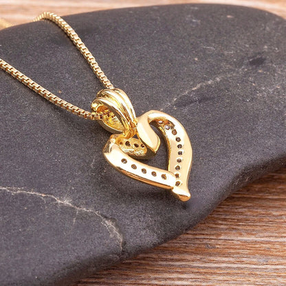 Beautiful Heart Shaped Diamond Necklace