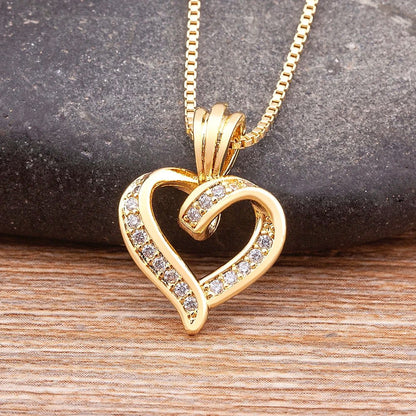Beautiful Heart Shaped Diamond Necklace - Luxicro