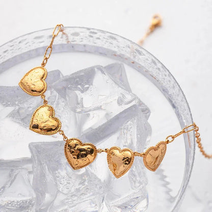 Beautiful Silver Heart Drop Necklace Chain