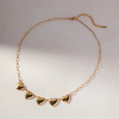 Beautiful Silver Heart Drop Necklace Chain