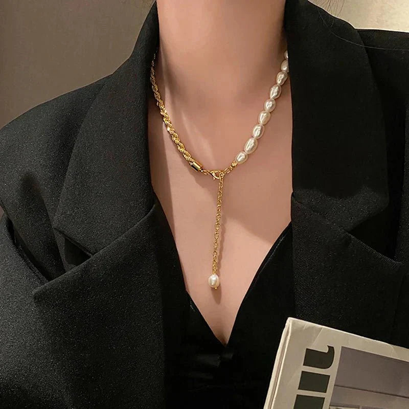 Fashionable Beaded Multi Layer Necklace Set