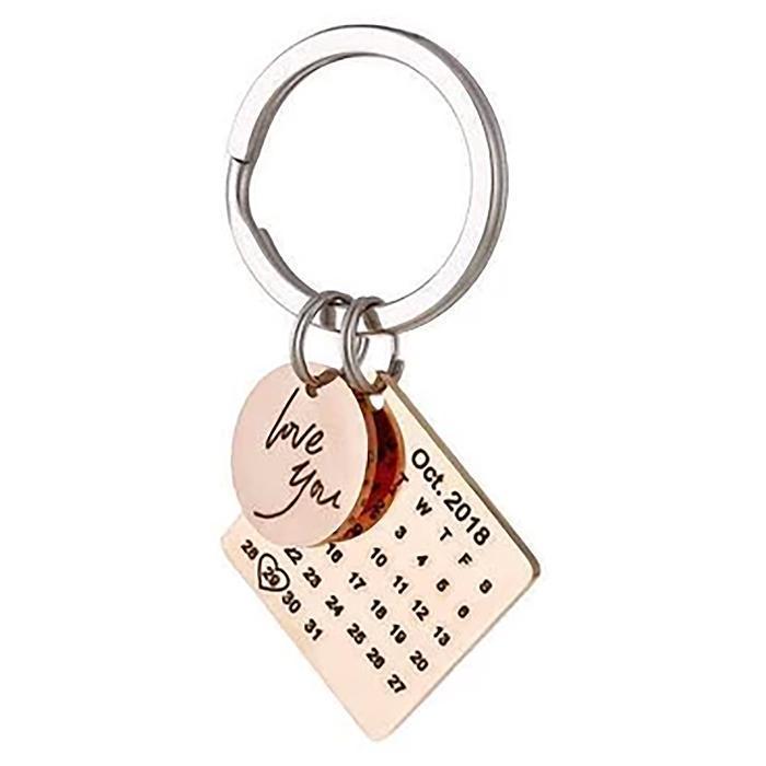 Stylish Calendar Keychain