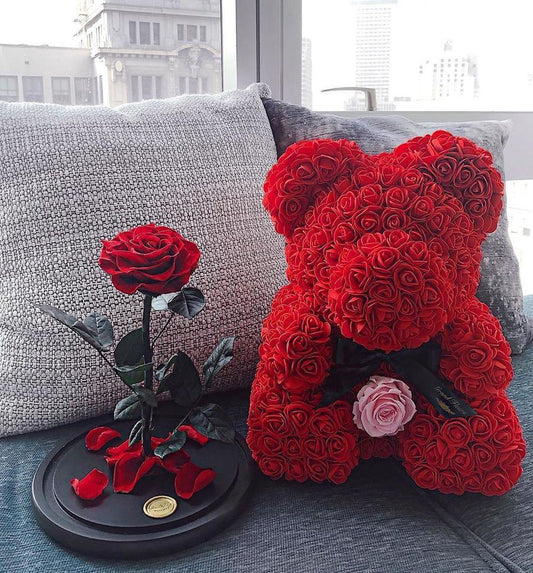 Cuddly Pink Teddy Bear - Luxicro