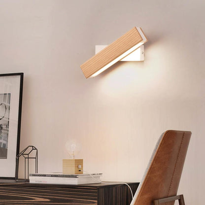 Versatile Wood LED Sconce Light