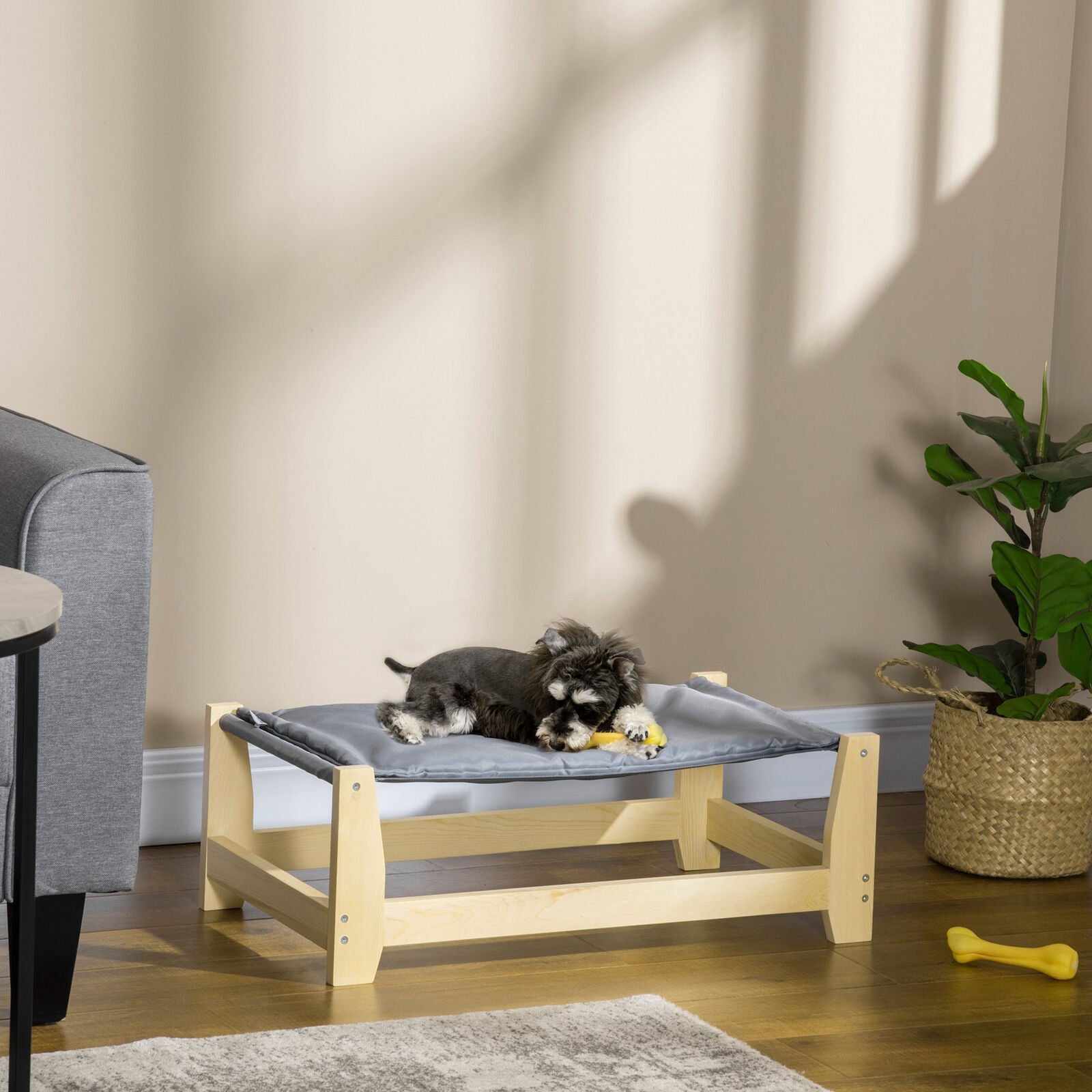 Stylish Wood Pet Bed Elevated Frame - Luxicro