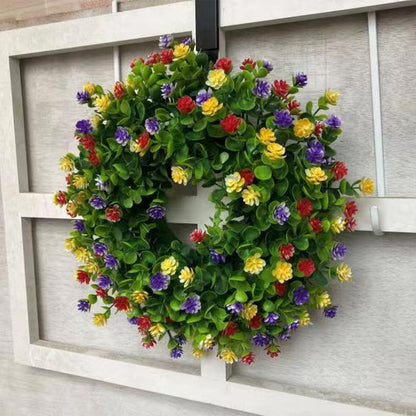 Bright Artificial Floral Spring Wreath