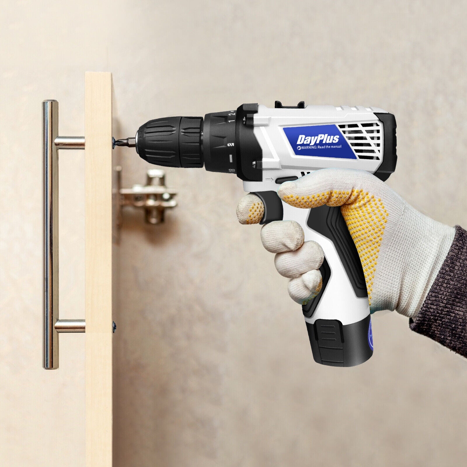 Powerful Portable Cordless Drill Driver Set - Luxicro