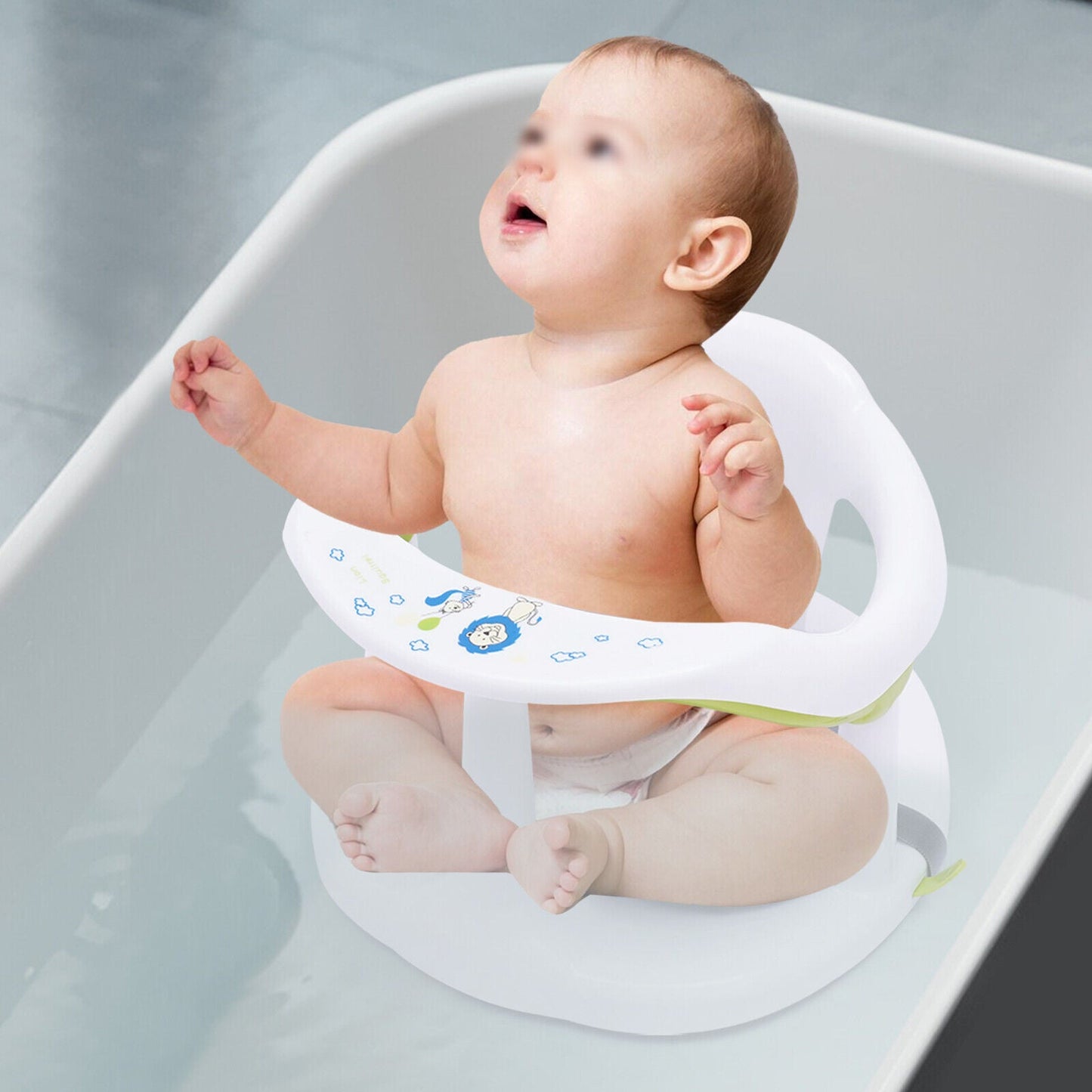 Secure Baby Bath Support Seat with Strong Suction Cup - Luxicro