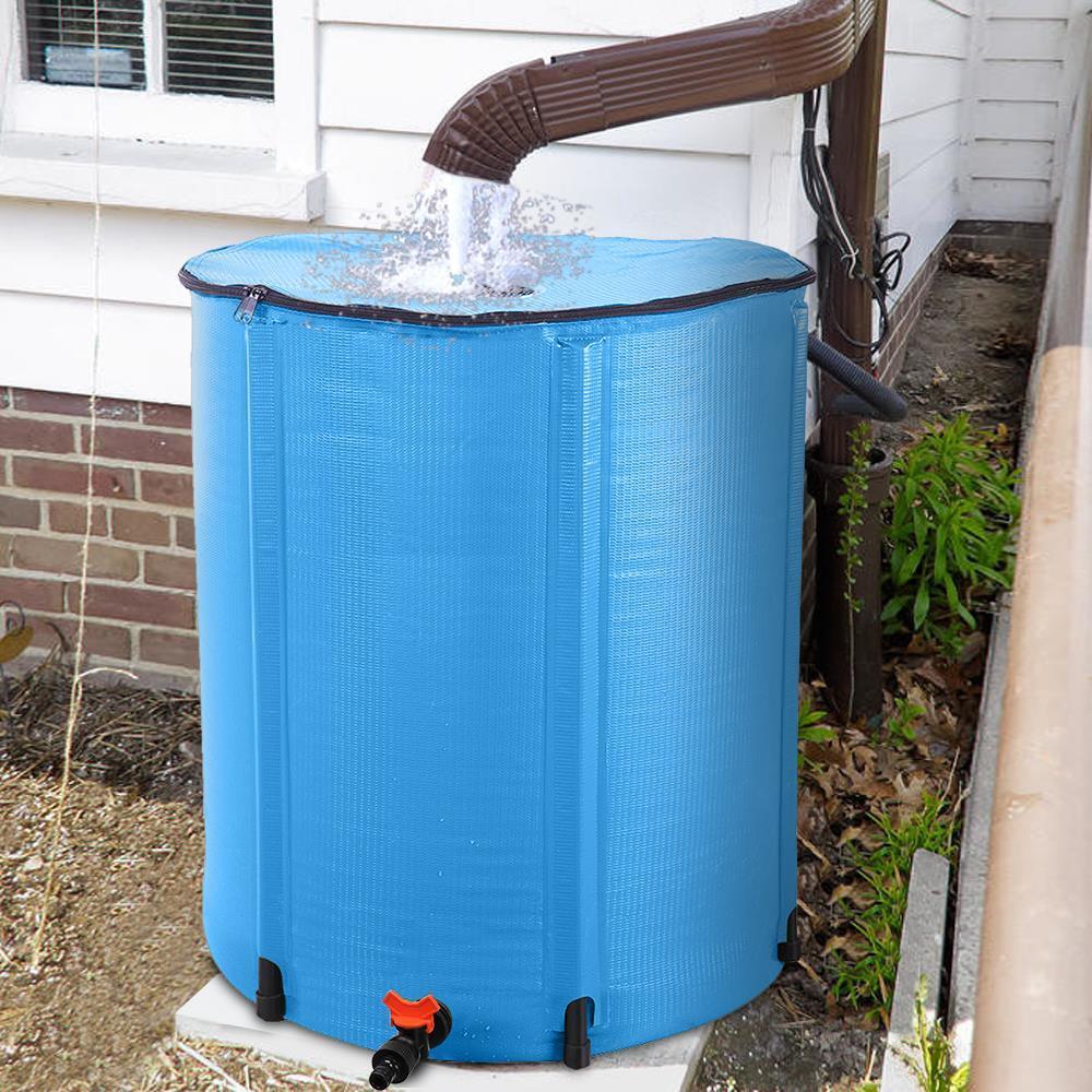 Big Outdoor Rainwater Collection Tank 50 Gallon - Luxicro