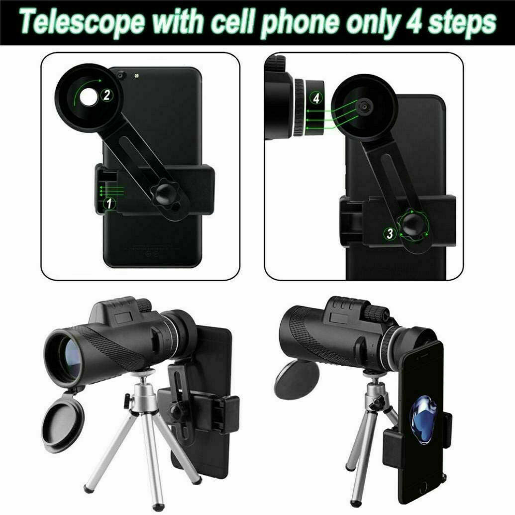 Compact High Powered Monocular Scope 16X52