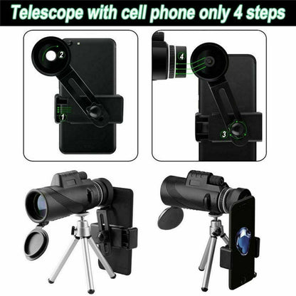 Compact High Powered Monocular Scope 16X52