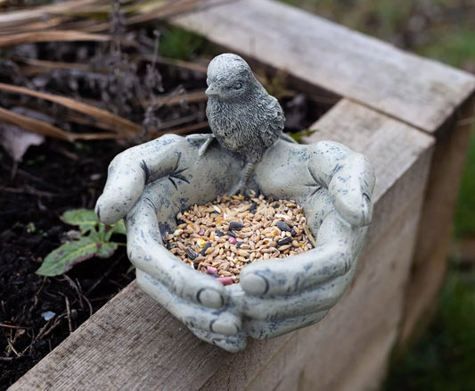 Decorative Bird Feeder Handcrafted Resin Birdhouse - Luxicro