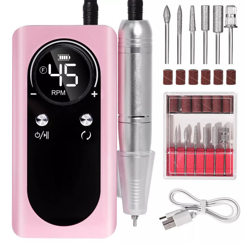 Compact Rechargeable Nail Drill Kit - Luxicro
