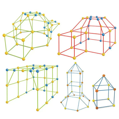 Easy Kids Wooden Playhouse Set