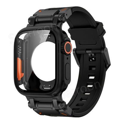Durable Sport Rubber Metal Case For Apple Watch