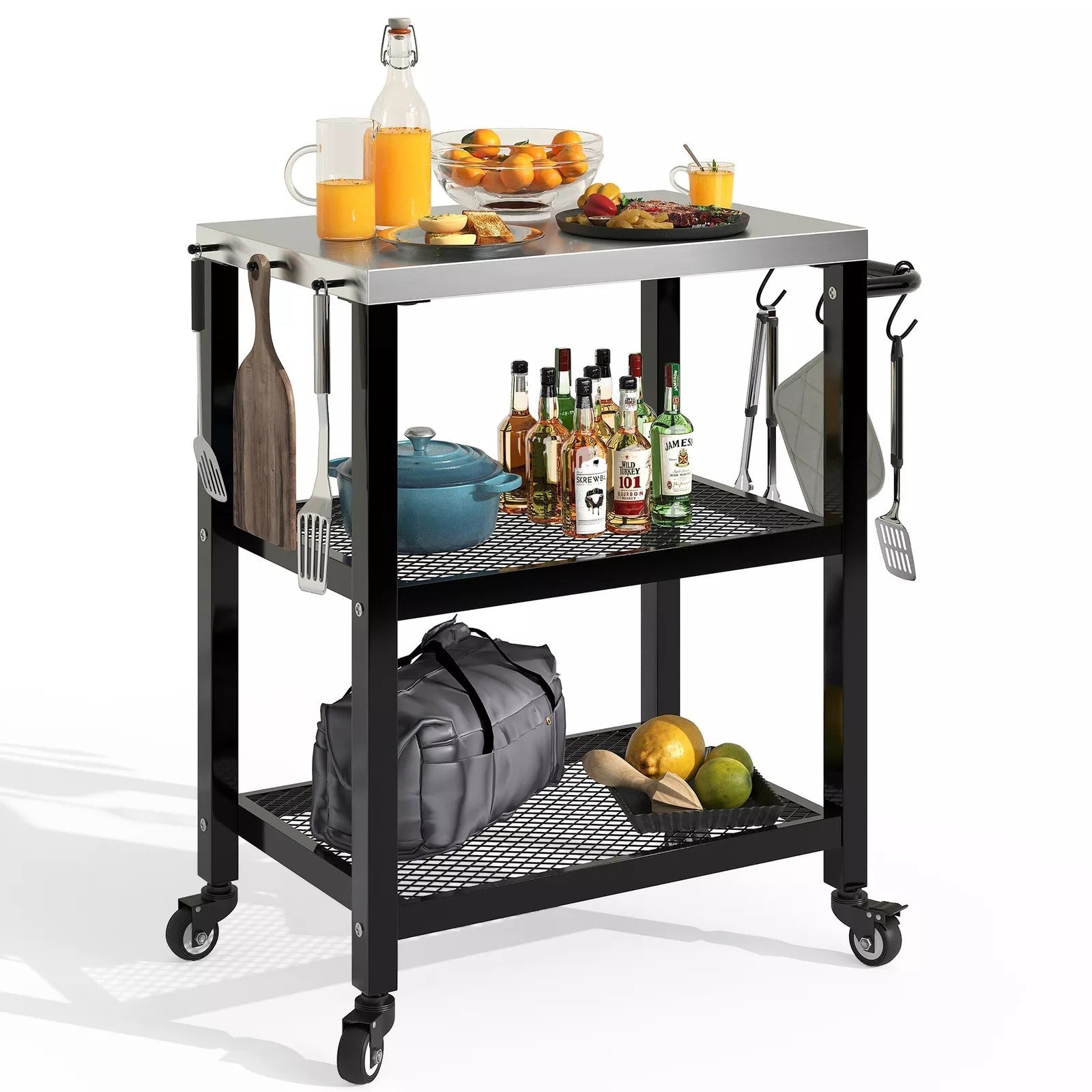 Mobile Kitchen Island Cart - Luxicro