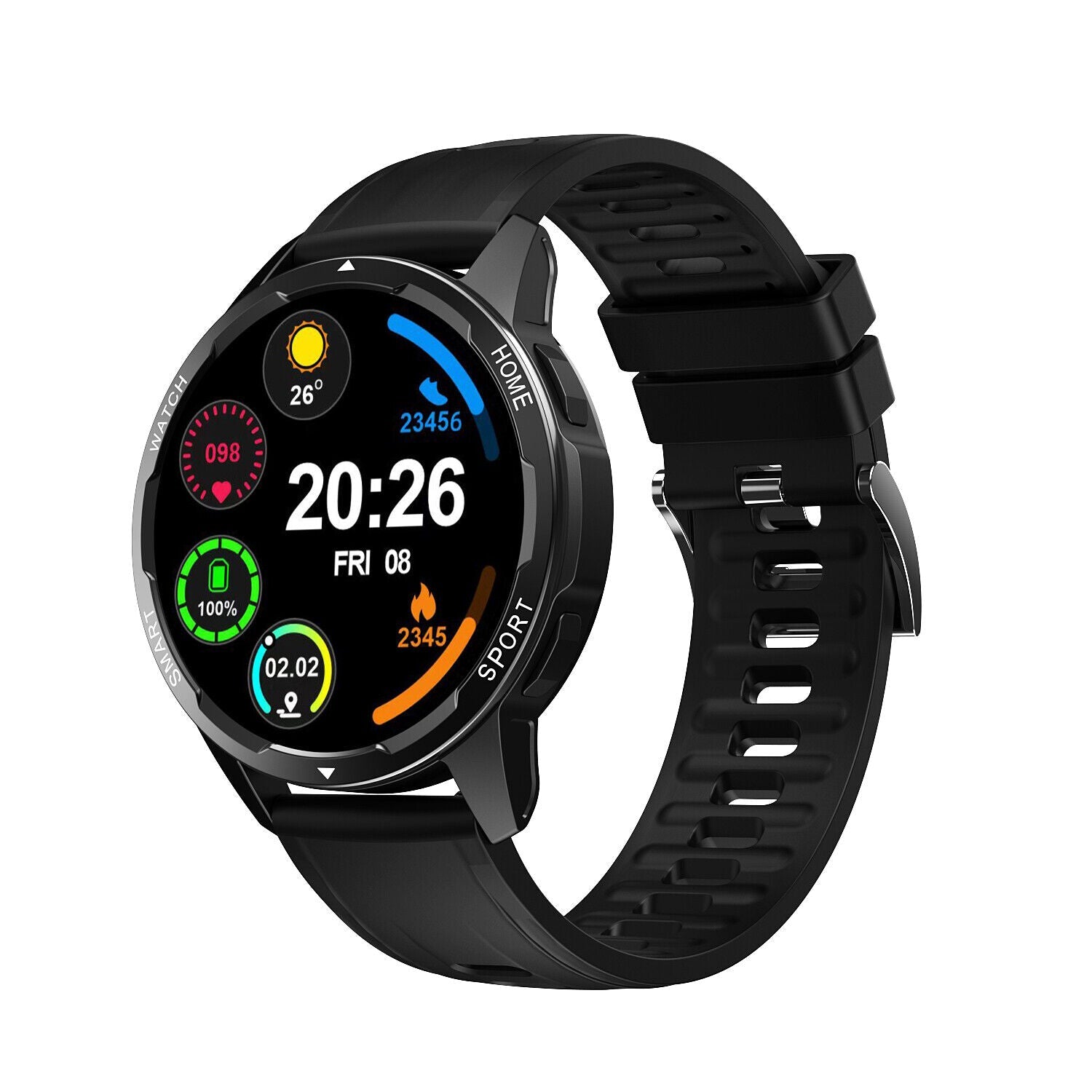 Waterproof GPS Watch Fitness Tracker For iOS Android - Luxicro