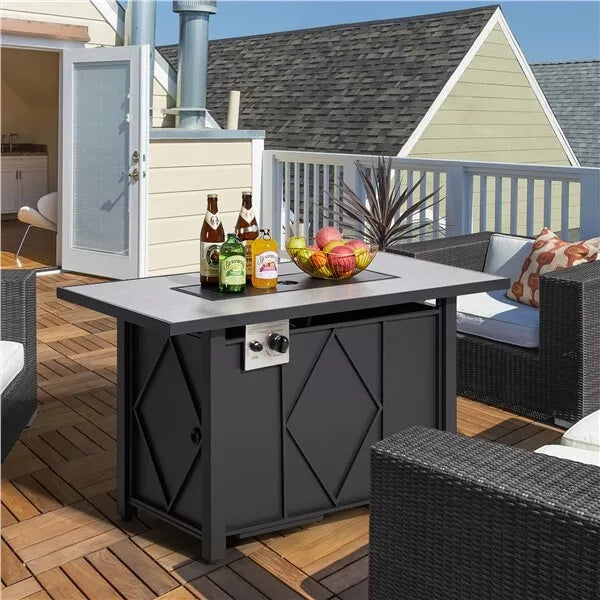 Outdoor Gas Fire Pit Table - Luxicro