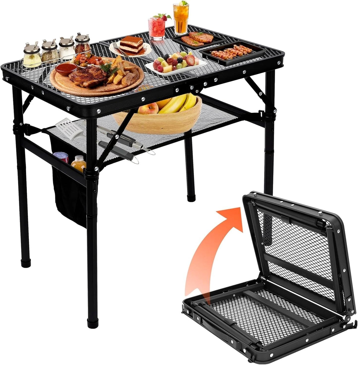 Portable Outdoor Collapsible Picnic Table - Luxicro
