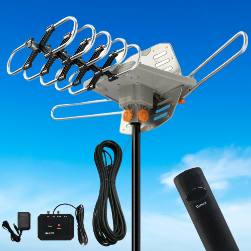 Long Range Outdoor HDTV Antenna 4K UHF VHF Signal - Luxicro